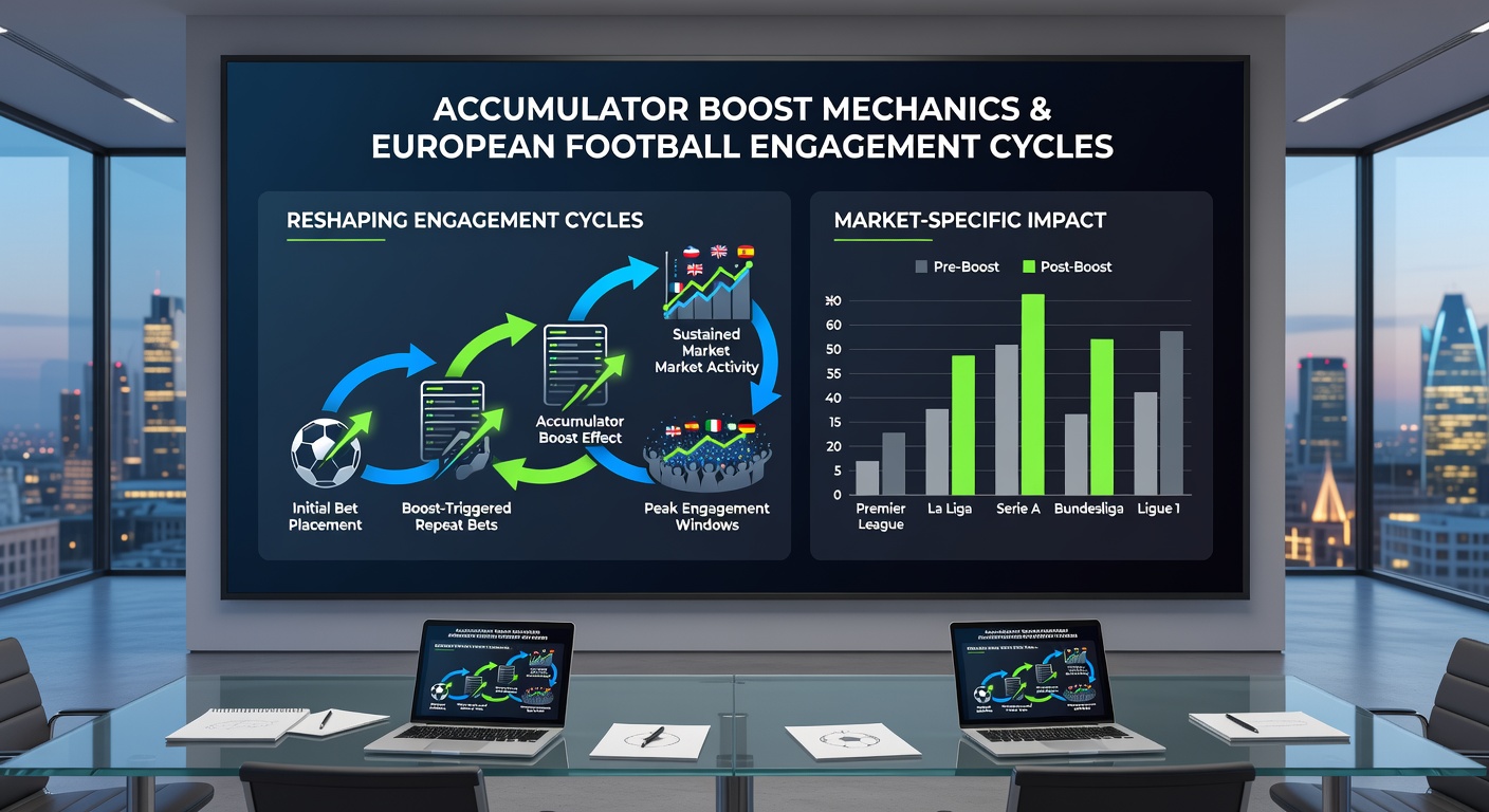 User interface showing accumulator boost options for football matches