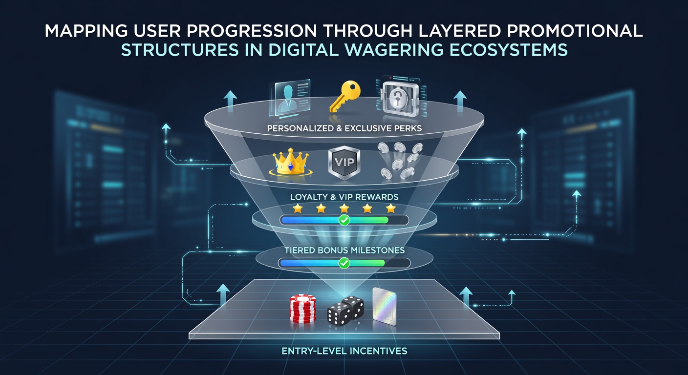 Diagram showing user progression paths across multiple promotional tiers in digital wagering platforms