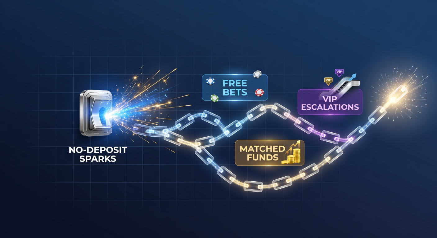 Digital spark igniting a chain reaction of betting bonuses, free bets, and escalating rewards