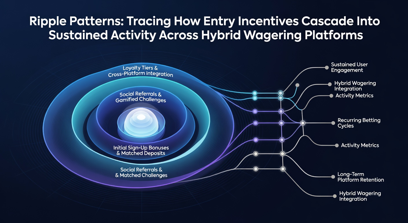 Entry incentives flowing into sustained user activity on hybrid wagering platforms
