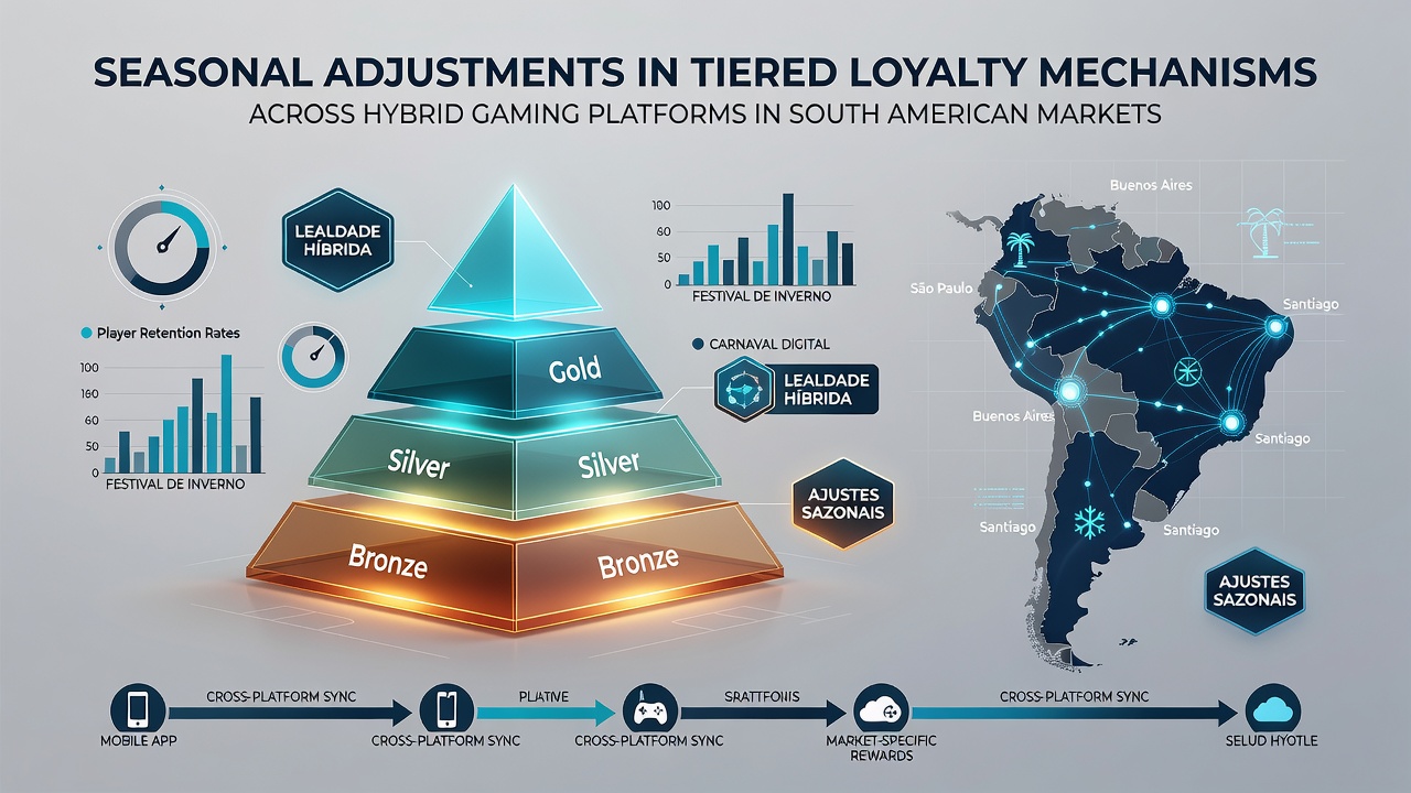 Seasonal loyalty adjustments across hybrid gaming platforms in South American markets showing tier progression charts
