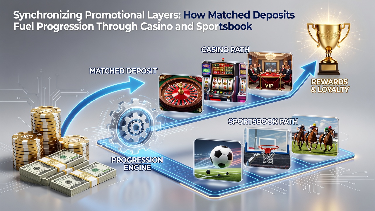 Chart displaying VIP tier progression rates influenced by synchronized matched deposit promotions across hybrid platforms
