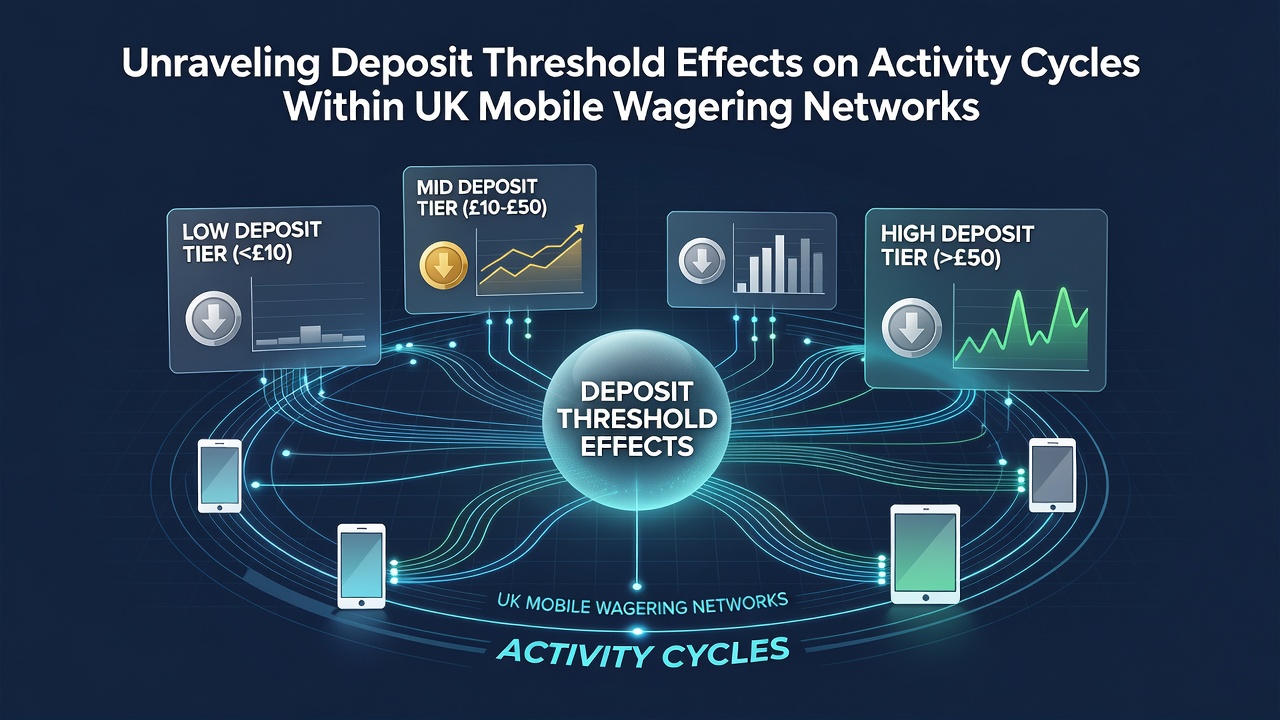 Chart showing deposit threshold levels correlated with user activity cycles in mobile wagering platforms